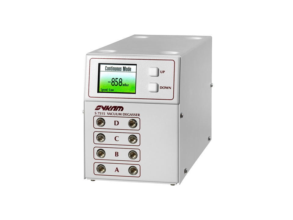 Sykam chromatography system with solvent delivery and conditioning